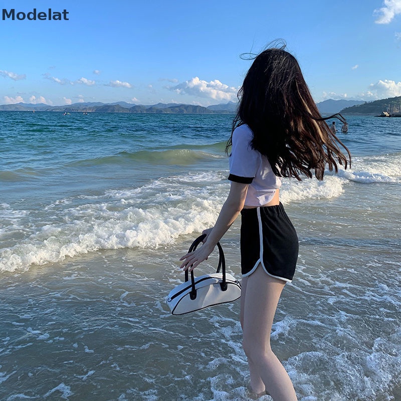 Mfc Bộ Áo Thun + Quần Short Thể Thao Thời Trang Mùa Hè Quyến Rũ Cho Nữ