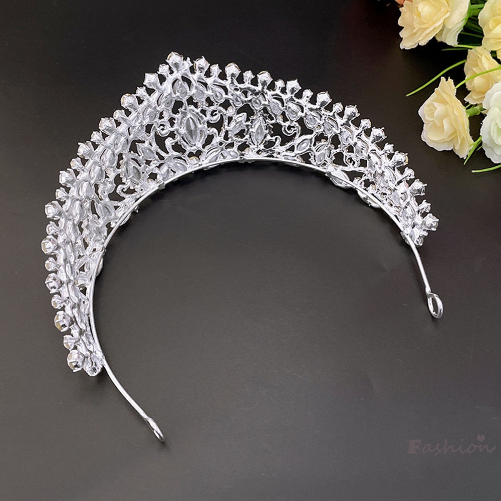 Vương Miện Đính Đá Pha Lê Đỏ Hoàng Gia Cho Cô Dâu