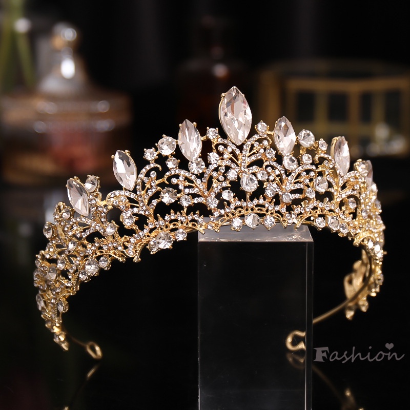 Cài Tóc Hình Vương Miện Đính Đá Sang Trọng Cho Cô Dâu