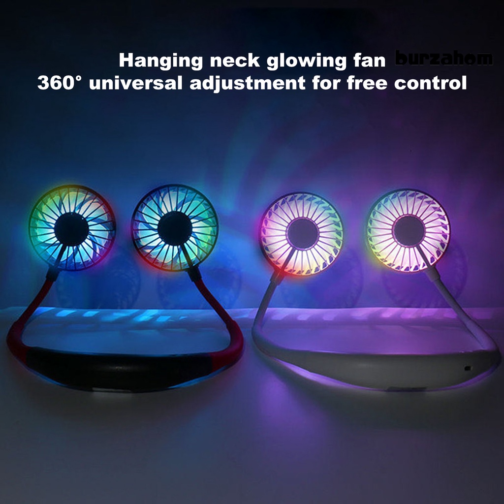 Quạt Điện Đeo Cổ Bằng ABS Thân Thiện Với Làn Da Thoải Mái Có Thể Uốn Cong Dùng Khi Đi Du Lịch