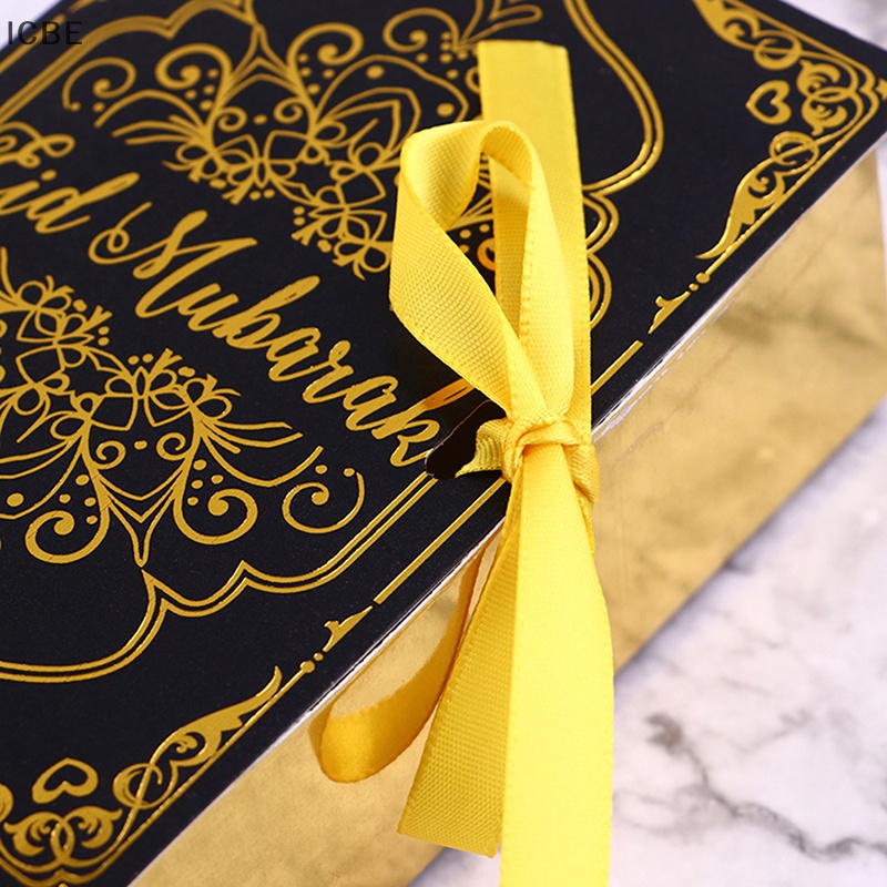 Bộ 5 Hộp Đựng Kẹo Sô Cô La Hình Cuốn Sách Eid Mubarak Ramadan