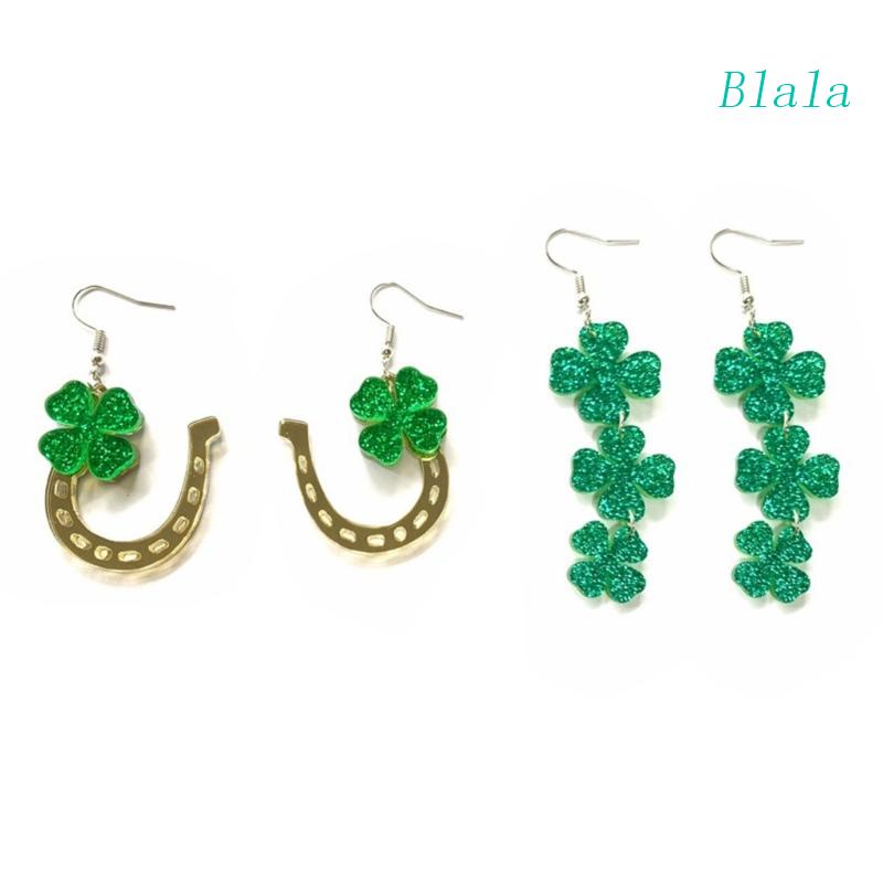 1 Cặp Đèn St. Blala 1 Cặp Chất Lượng Cao Bông Tai Dáng Dài Bằng Acrylic Hình Patrick Thời Trang Cho Nữ