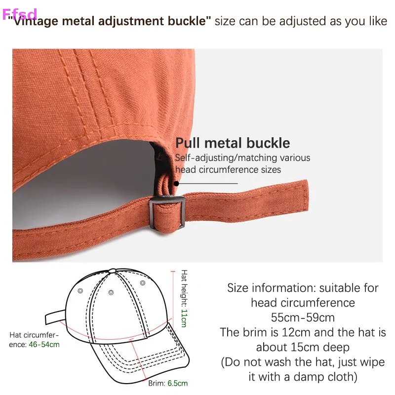 {Ffsd} Mũ Bóng Chày Mềm Vành Rộng Hình Chữ Cái Phong Cách Hàn Quốc Cá Tính Dễ Phối Đồ Thời Thượng Cho Nam Và Nữ * Bán Chạy