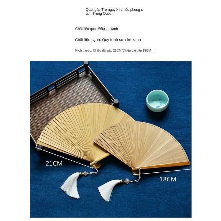 Cây Tre Quạt Xếp Bằng Tre Phong Cách Cổ Điển Cho Nam Và Nữ