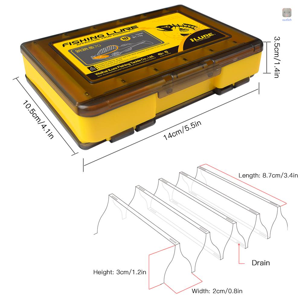 Set 10 Mồi Giả Nhử Cá Kèm Hộp Đựng Tiện Lợi