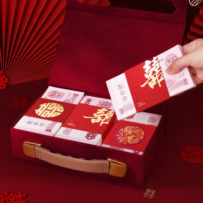 Phong Bì Màu Đỏ Dùng Làm Quà Tặng Đám Cưới Cao Cấp