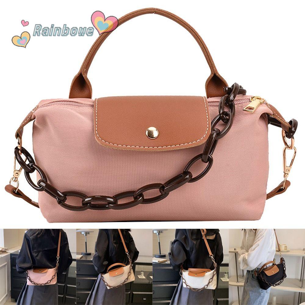 Túi Kẹp Nách Màu Cầu Vồng Phong Cách Retro Sang Trọng Cho Nữ