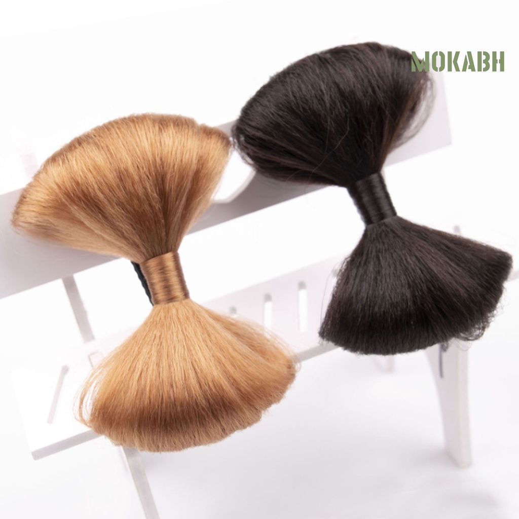 [Mok Abh] Tóc Giả Thắt Nơ Như Thật Mềm Mại Không Tạo Kiểu Tóc Phong Cách Cổ Điển