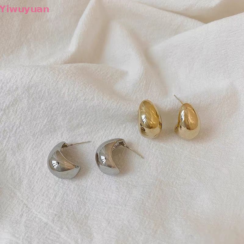 1 Cặp Bông Tai Hợp Kim Hình Hạt Đậu Đơn Giản Phong Cách Hàn Quốc Cho Nữ