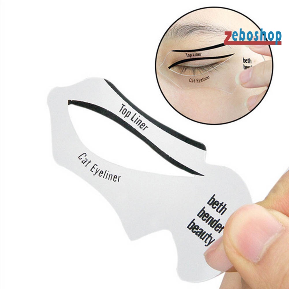 Set 2 / 10 Khuôn Kẻ Mắt Hình Đôi Cánh Độc Đáo Tiện Dụng