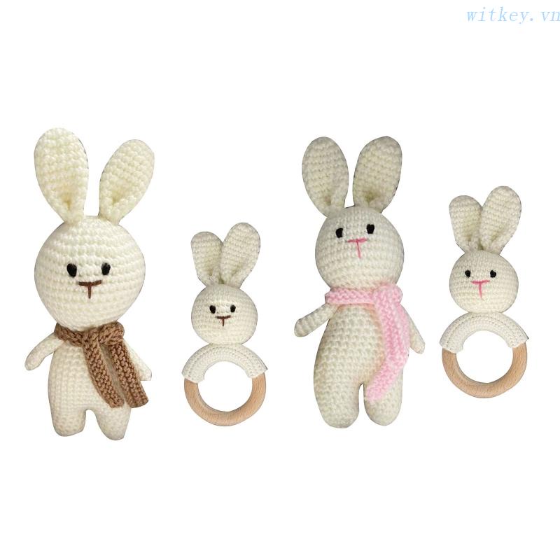 Lục Lạc Vải Đan Móc Hình Thỏ Thân Thiện Với Môi Trường