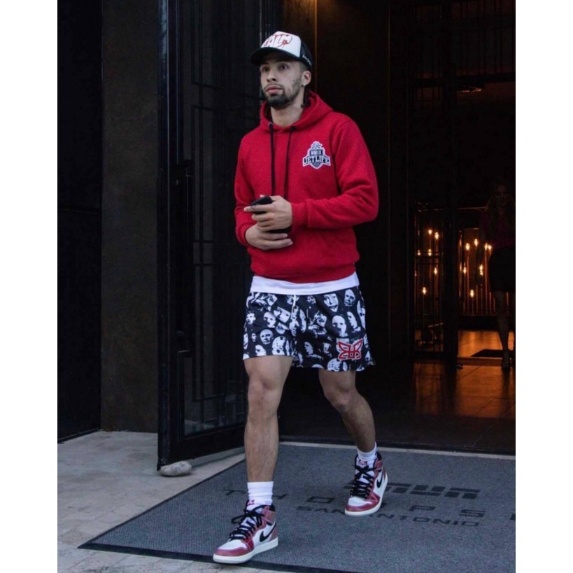 Quần Short Nam Nữ Phối Lưới Khô Nhanh In Hình Nhân Vật Phim Mùa Hè