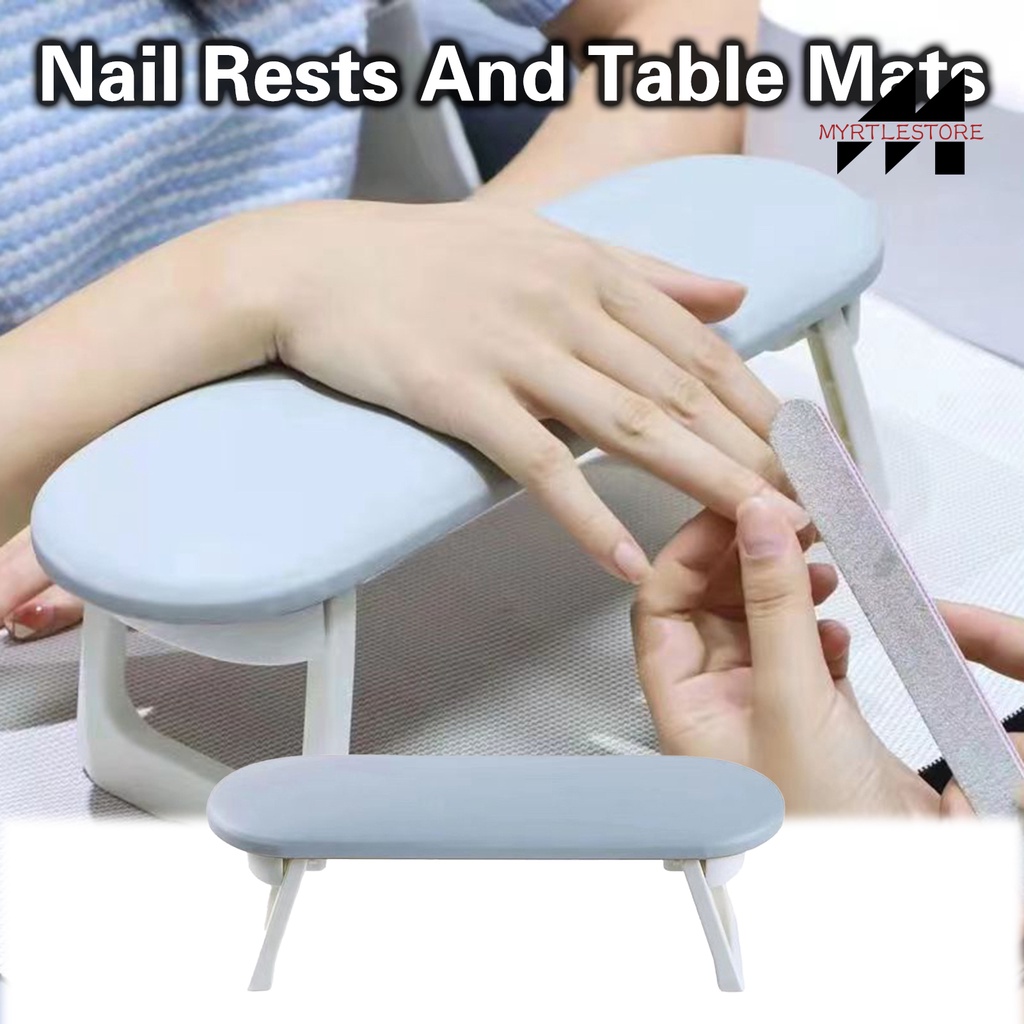 Đệm Kê Tay Chất Liệu Giả Da Có Thể Điều Chỉnh Độ Cao Để Làm Móng