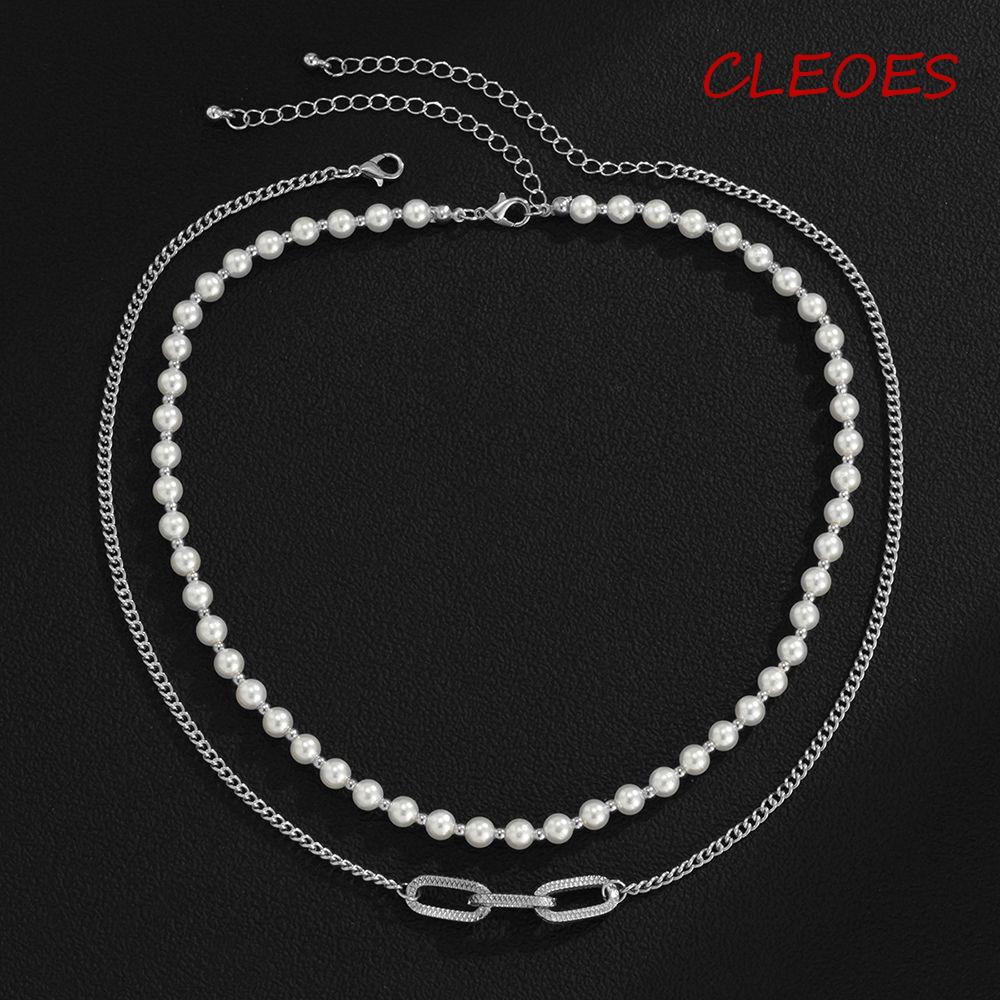 Vòng Cổ Choker Hai Lớp Bằng Kim Loại Phong Cách Hàn Quốc Sáng Tạo Có Thể Điều Chỉnh