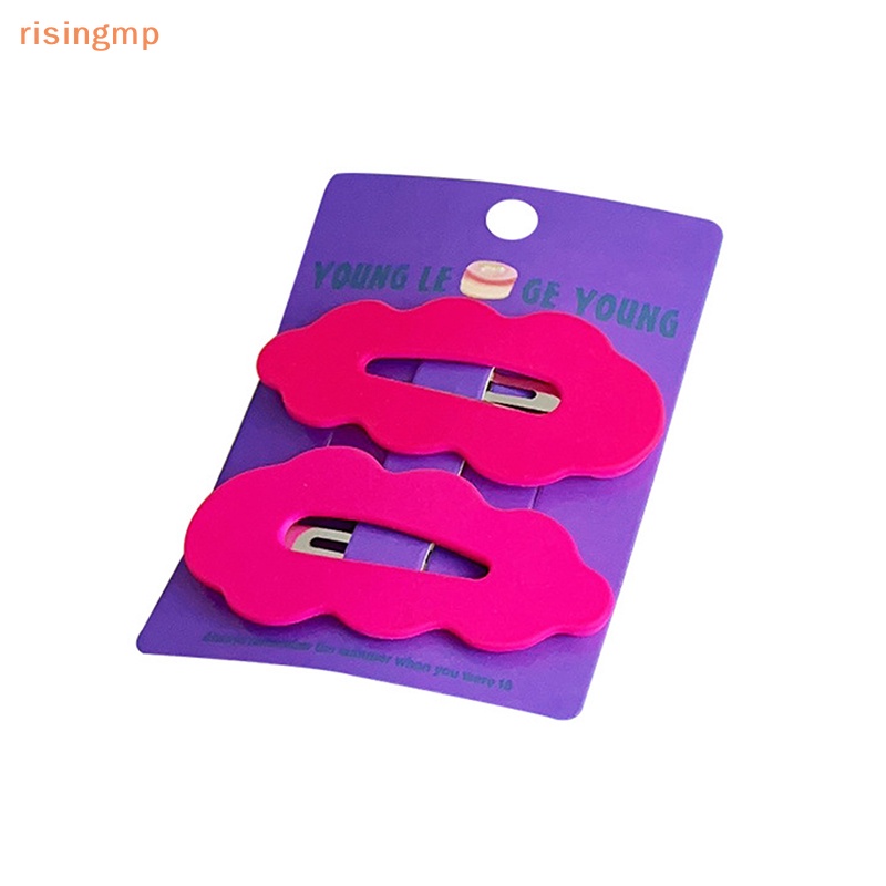 Set 2 Kẹp Tóc Hình Đám Mây Nhiều Màu Dễ Thương Cho Bé Gái