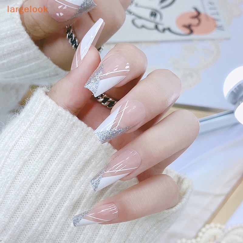 Bộ 24 Móng Tay Giả Múa Ba Lê Dạng Nhấn