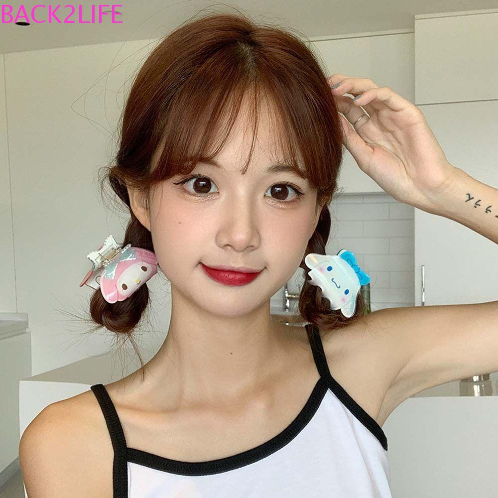 Kẹp Tóc Hình Cá Mập / Thỏ / Mèo Hoạt Hình Đáng Yêu Thanh Lịch Sáng Bóng Cho Nữ 2Li