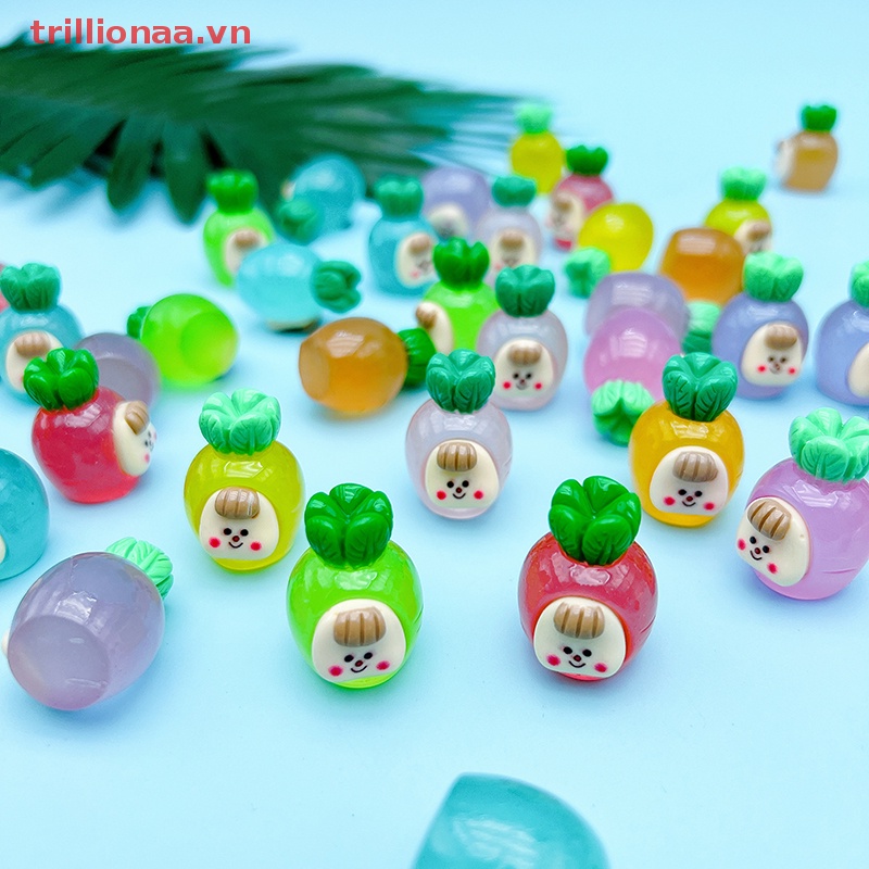 Set 2 Củ Cà Rốt Dạ Quang Trang Trí Tiểu Cảnh