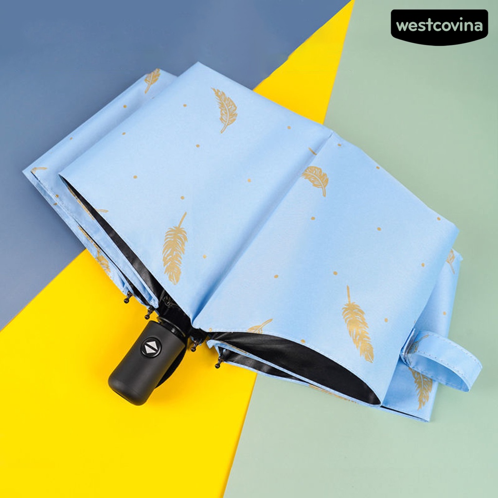 [COD]☁Dù Gấp Ba Khúc Tự Động Bằng Polyester Che Mưa Gió Toàn Diện