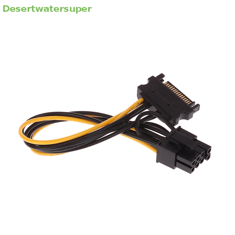 1 Cáp Nguồn 15Pin SATA Male Sang 8Pin (6 + 2) PCI-E Dài 20cm