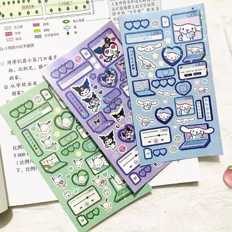 Sanrio Nhãn Dán Trang Trí Hình Chú Chó Kulomi Yugui Chống Thấm Nước