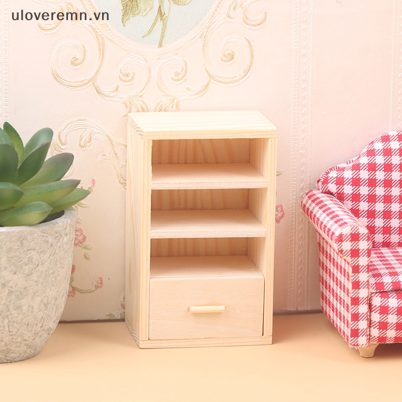 Mô Hình Tủ Sách 1: 12 Dùng Trang Trí Nhà Búp Bê