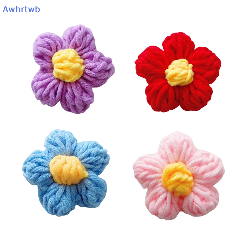 Trâm Cài Áo Hình Bông Hoa Dệt Kim Thủ Công Thiết Kế Đơn Giản Thời Trang Cho Nữ Mới