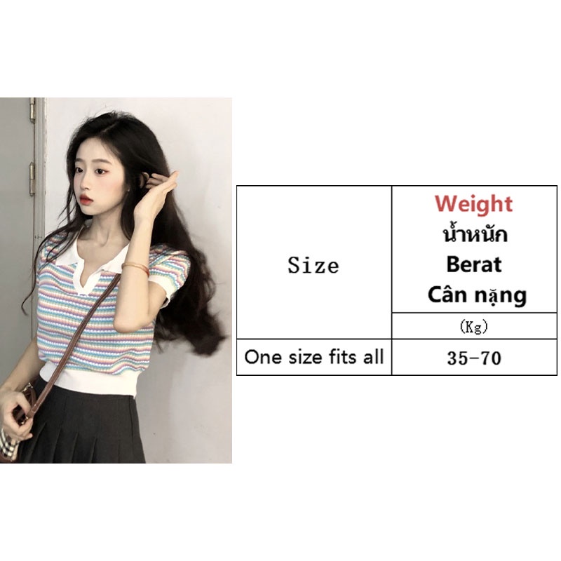 Áo Thun POLO Tay Ngắn Dáng Rộng Màu Tương Phản Thời Trang Mới 2023 Cho Nữ