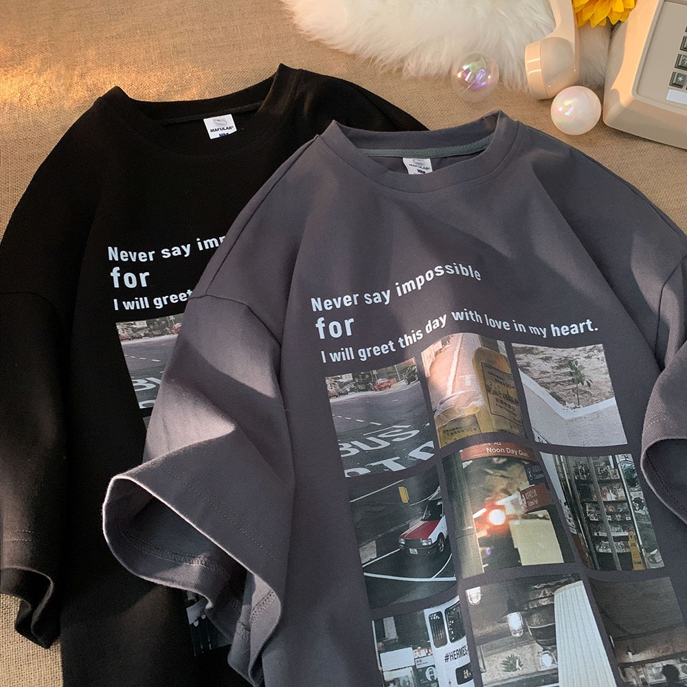 Áo Thun Ngắn Tay Phong Cách Nhật Bản Thời Trang Mùa Hè Cho Nam