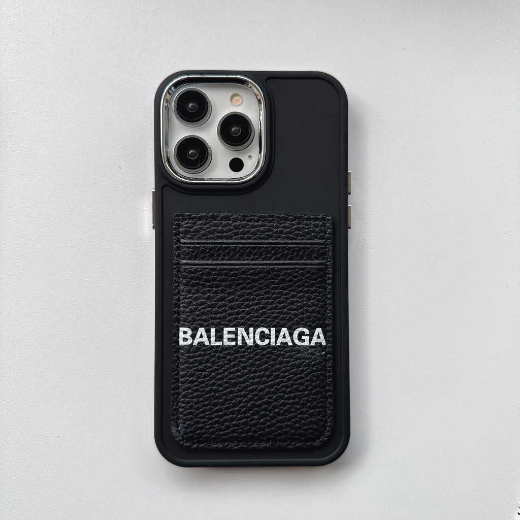Ốp Điện Thoại in Logo Balenciaga Sang Trọng Kèm Ngăn Đựng Thẻ Cho Iphone 14promax 14 13 12 14 plus 13promax 12promax 14pro 13pro 12pro