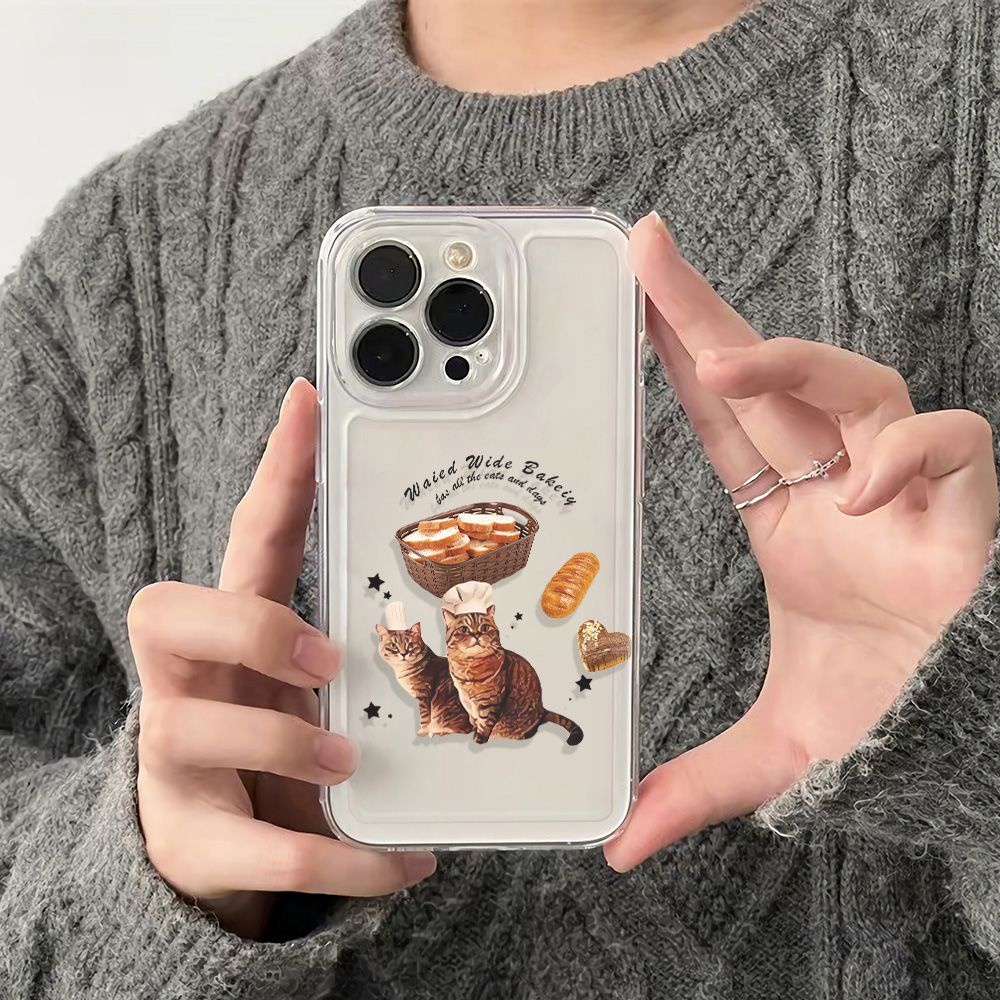 ✅Ốp Điện Thoại Mềm Chống Sốc Họa Tiết Hoạt Hình Đơn Giản Cho Iphone 14pro11 12 max 78 6In13