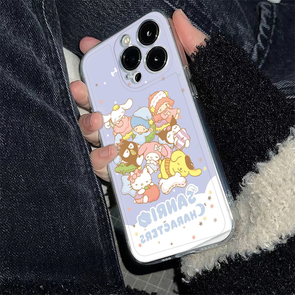 ✅Ốp Điện Thoại Dẻo Họa Tiết Hoạt Hình Sanrio Dễ Thương Chống Sốc Cho Apple Iphone13 Max78P14Pro6In 11iPhone12 9DTS