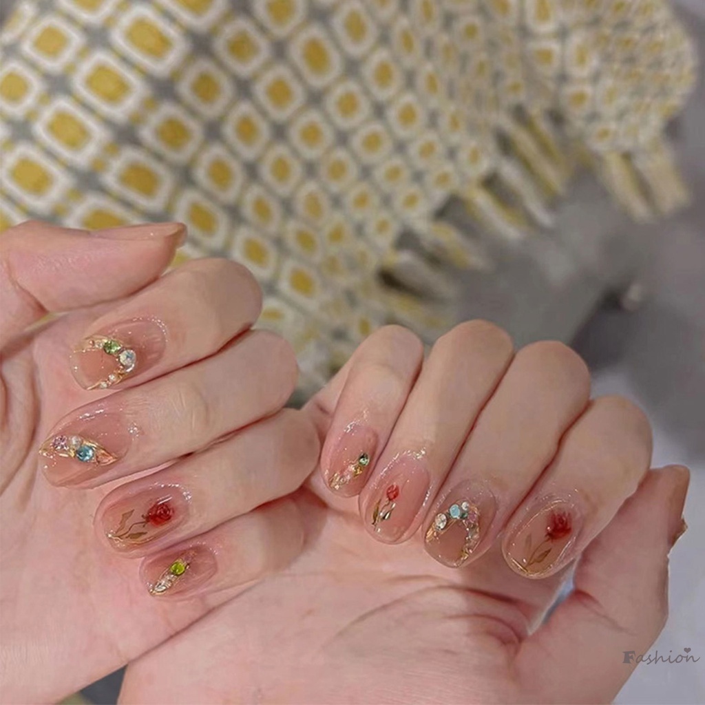 Đá Đính Trang Trí Móng Tay Nhiều Màu Sắc Chống Trầy Xước