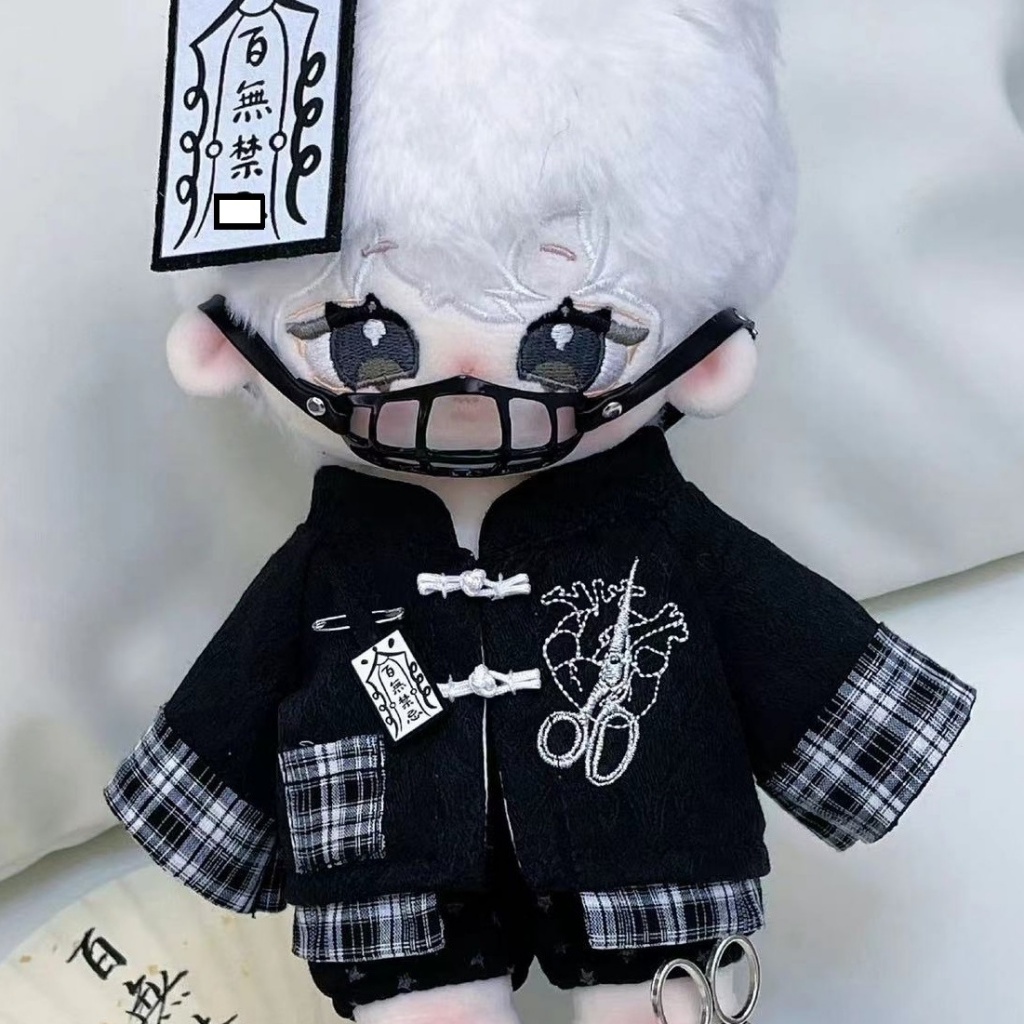 Búp Bê Mặc Hán Phục Trung Hoa 20cm Bằng Vải Cotton chỉ có quần áo