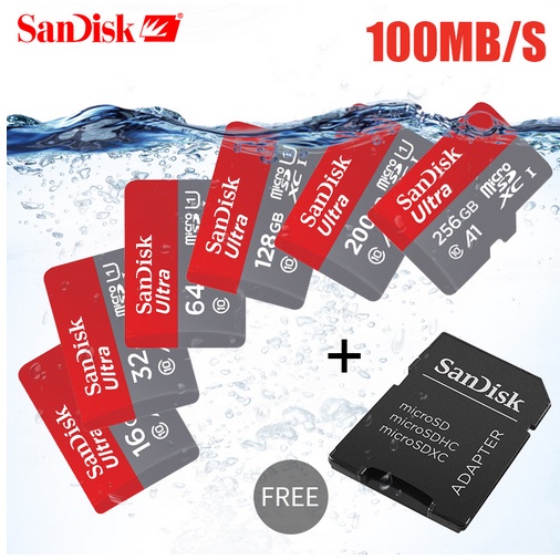 ⭐️NEW⭐️Thẻ Nhớ Máy Ảnh MP3 100MB / s 512GB 256GB 128GB 64GB SandiskI Dành Cho Điện Thoại Di Động MP3 MP4