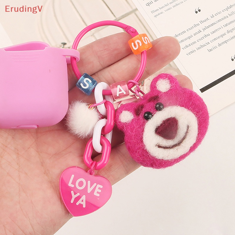 [ErudingV] Móc Khóa / Túi Xách Hình Gấu / Dâu Tây Nhồi Bông Dễ Thương [Mới]