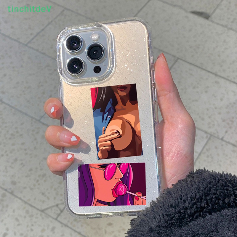 [TinchitdeV] Set 50 Miếng Dán Hình Cô Gái Anime Phương Tây Trang Trí Sổ Tay / Laptop / Ipad DIY