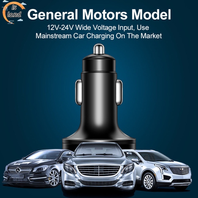 Bộ Sạc Nhanh 4 Cổng Usb Type-c Màn Hình Led Kỹ Thuật Số Hiển Thị Điện Áp 5 Trong 1 Chuyên Dụng Cho Xe Hơi