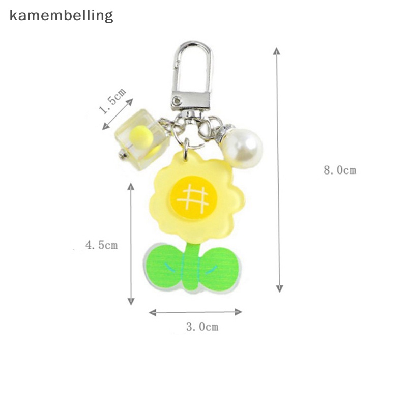 Móc Khóa Hình Hoa Hướng Dương Nhiều Màu Dễ Thương