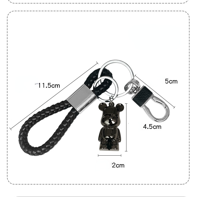 Móc Khóa Kim Loại Hình Chú Gấu Độc Đáo