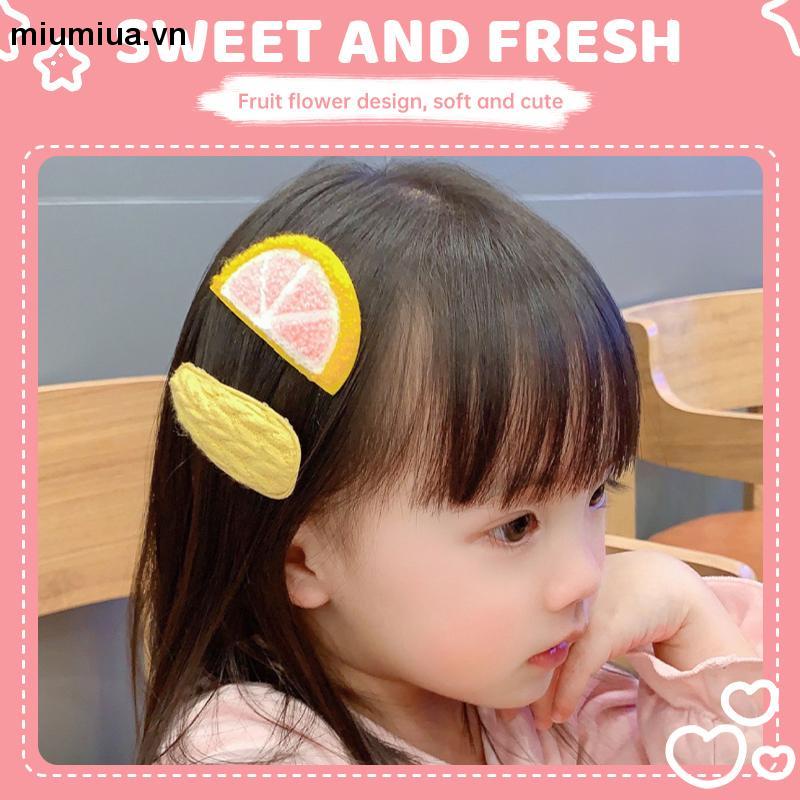 miumiuaBộ Kẹp Tóc Đính Nơ Họa Tiết Hoạt Hình Phong Cách Hàn Quốc Cho Bé Gái