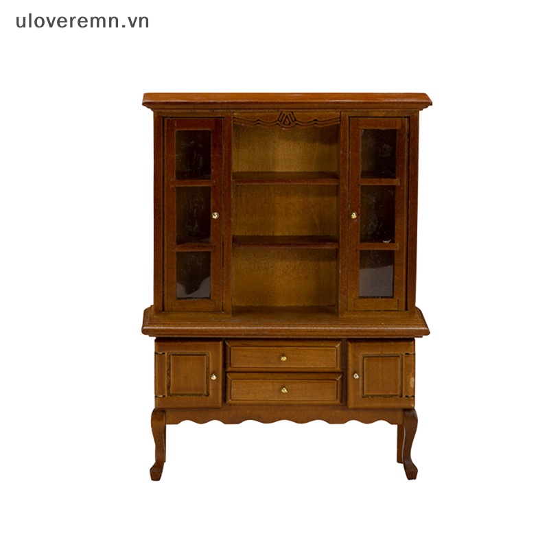 Uloveremn Mô Hình Nội Thất Phòng Ăn Hai Cửa Tỉ Lệ 1: 12 Trang Trí Nhà Búp Bê