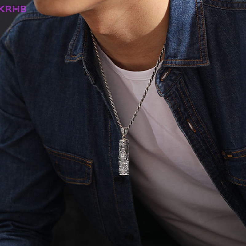 Vòng cổ Mặt Hình Trụ Hình Phật Độc Đáo Mới