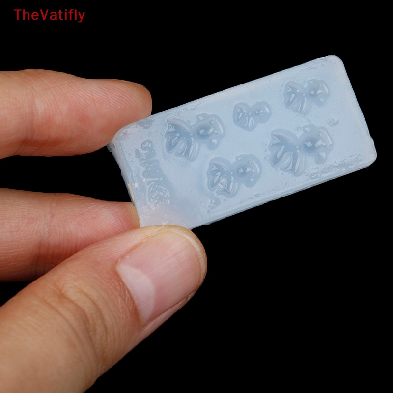 [Thevalifly] Bộ Khuôn Làm Trang Sức Bằng Nhựa Resin Hình Cá Vàng / Lá Sen Cỡ Nhỏ DIY HOT