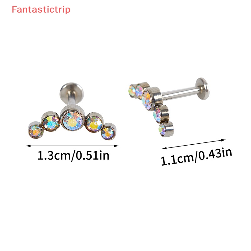 [Fantastictrip] Trang Sức Mũi Hàn Dạng Trụ Bằng Thép Không Gỉ Phong Cách Đơn Giản Dễ Phối Đồ Trang Sức Thời Trang Mới