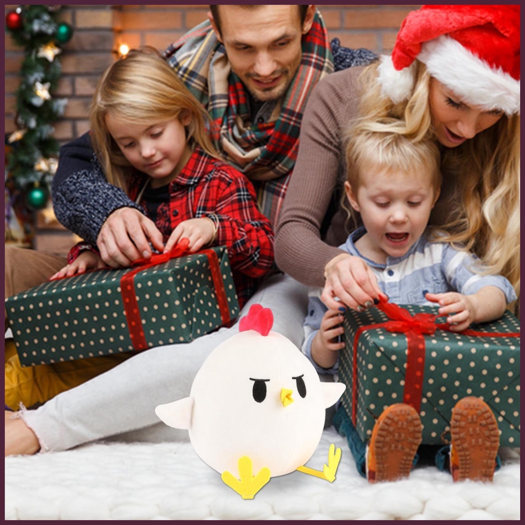 Gà Nhồi Bông 28cm Mềm Mại Trang Trí Phòng Trẻ Em