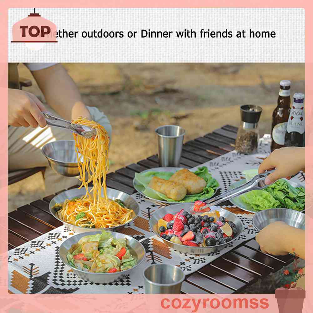 Bộ Muỗng Đũa Nĩa Bằng Thép Không Gỉ Tiện Dụng Khi Đi Cắm Trại