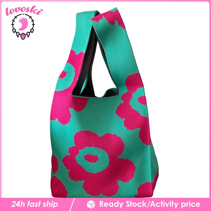 Túi Xách Dệt Kim Gọn Nhẹ Thời Trang Đi Biển