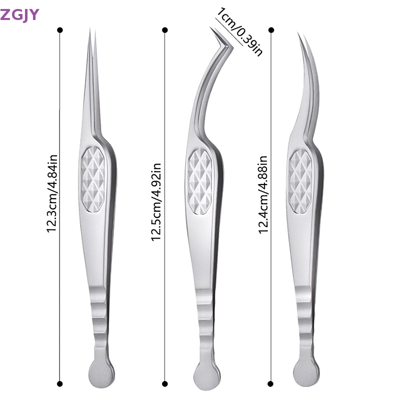 Nhíp Gắp Lông Mi Giả Cong Đầu Nhọn ZGJY Mới