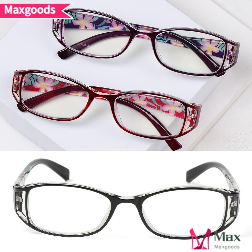 Kính Đọc Sách Gọng Hoa Siêu Nhẹ Thoải Mái Phong Cách Vintage